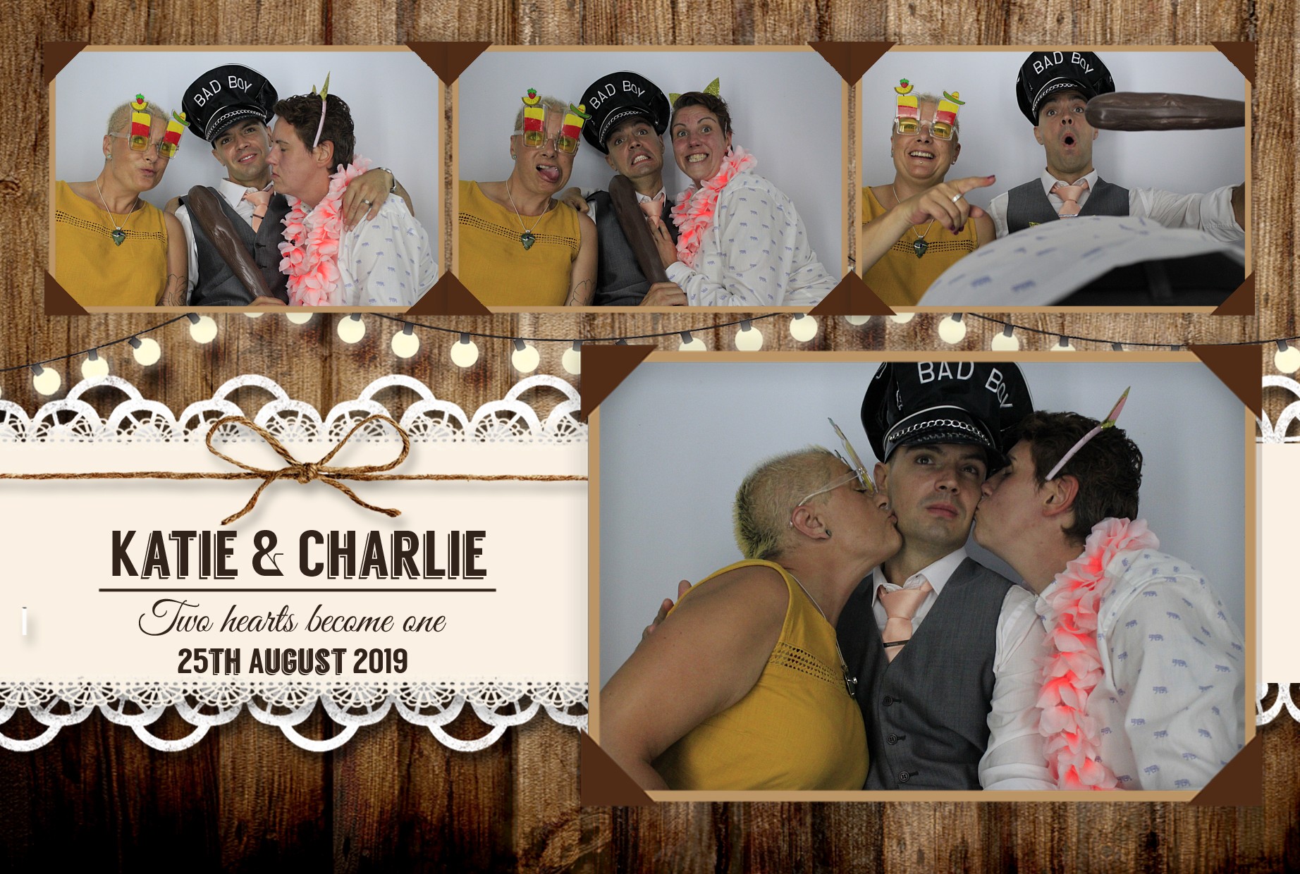 Katie & Charlie's Wedding | View more photos from the event at gallery.myphotoboothexperience.co.uk/u/MyPhotoBoothExperienceLtd/Katie-Charlies-Wedding